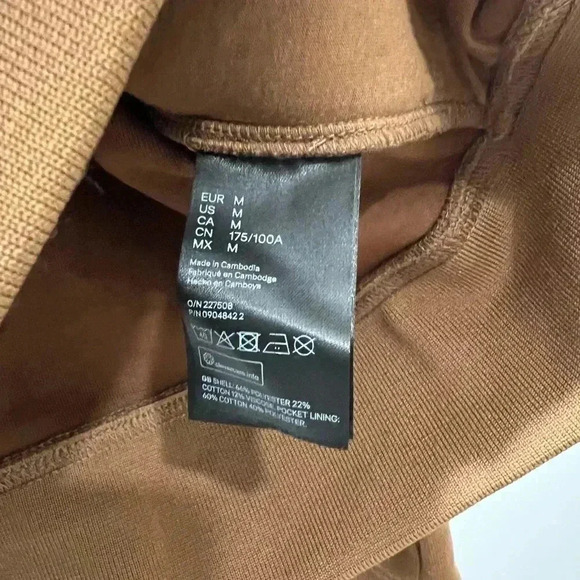 H&M Men's M Brown Bomber Jacket Comfort Knit with Pockets - Picture 5 of 7